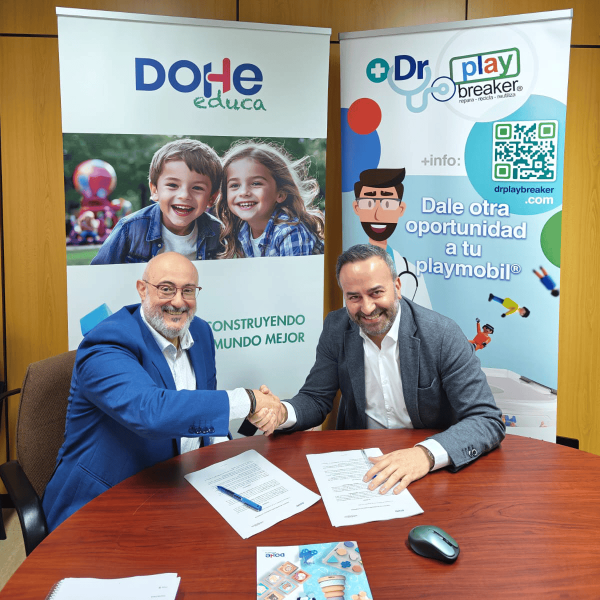 DOHE and Dr playbreaker® sign a strategic agreement for the distribution of Playmobil® licensed school products in the toy retail channel
